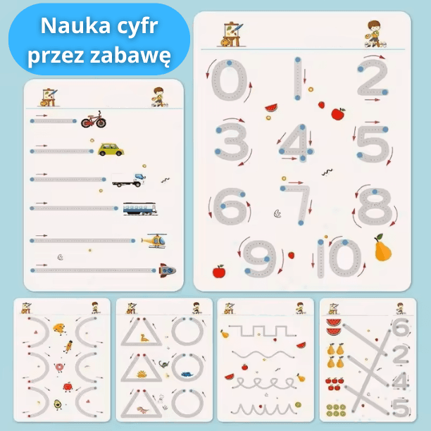 Kreślik - zeszyt do nauki pisania 64 str.