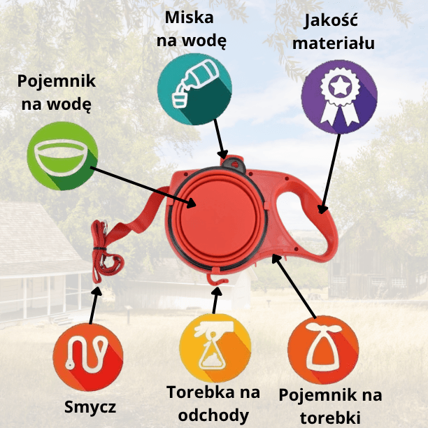 SPACERON - Smycz 3W1