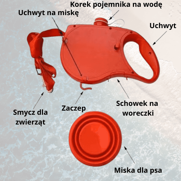 SPACERON - Smycz 3W1